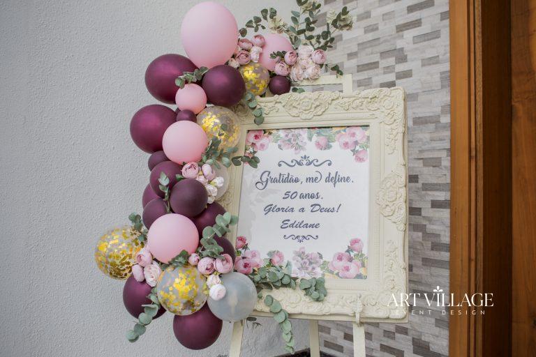 balloon and welcome board design