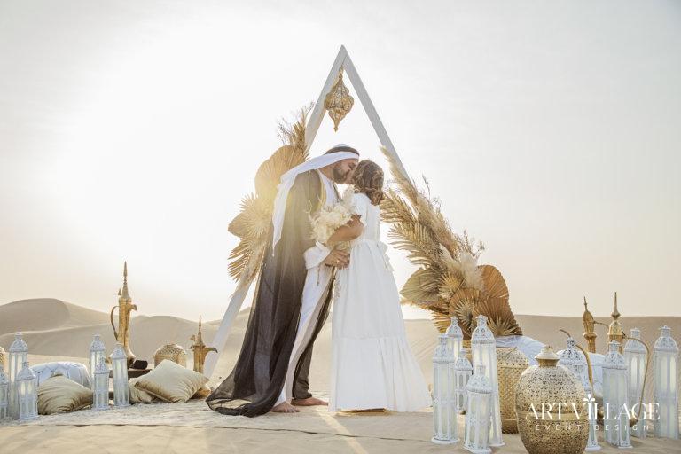 Desert wedding in Dubai
